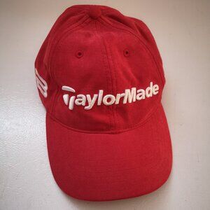 TaylorMade T-Max Gear Red Adjustable Back Baseball Hat